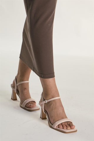Cream Strappy Heels