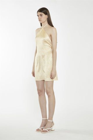 Amber-Ditsy-Folk Tie-Back Mini-Dresses