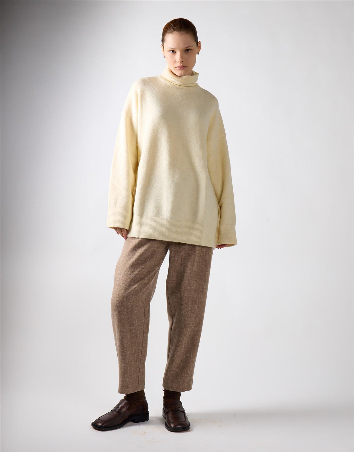 Stone Textured Tailored Fit Trousers