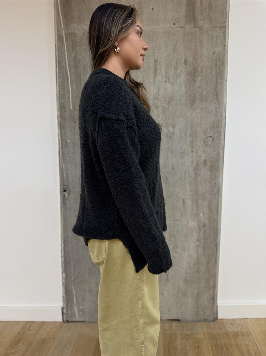 Black Oversized-Jumper