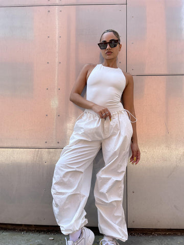 Off-White Scoop-Neck Bodysuit
