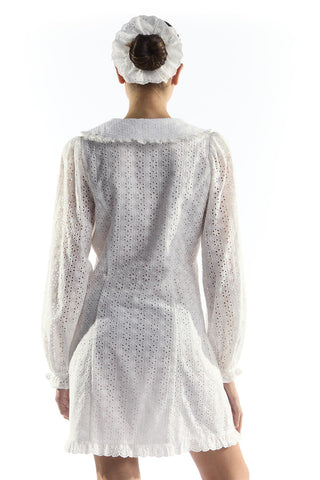 White Button Down Mini Dress