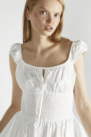 White Skater Mini-Dress