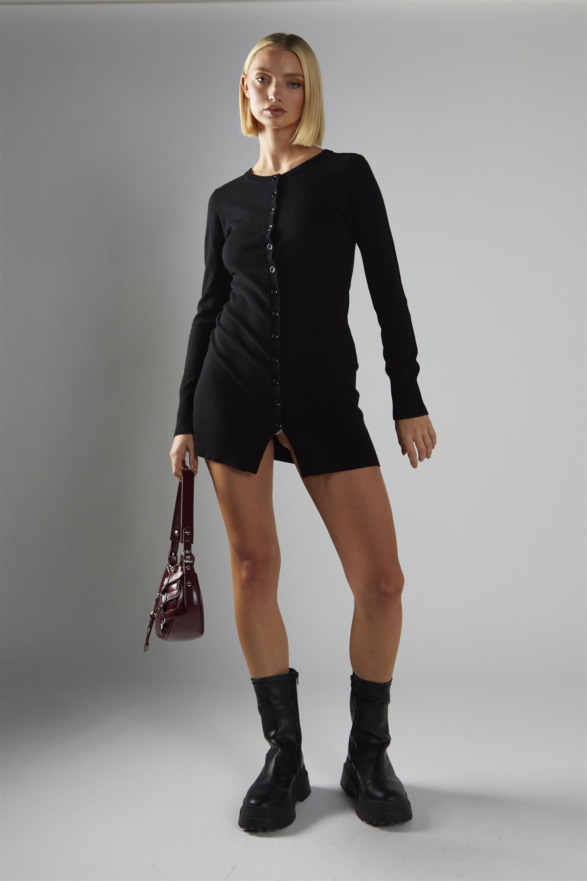 Black Longline Cardigan