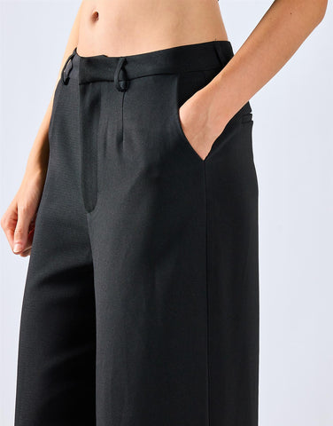 Black Wide-Leg Trousers