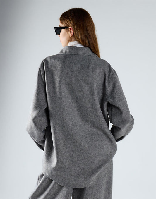 Mid Grey Oversized Shirt
