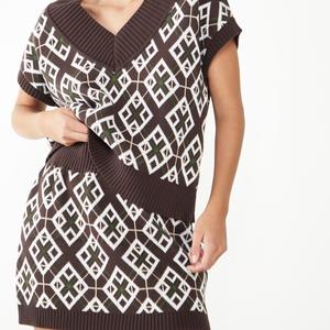 Glamorous Care Brown Geometric Mini Skirt