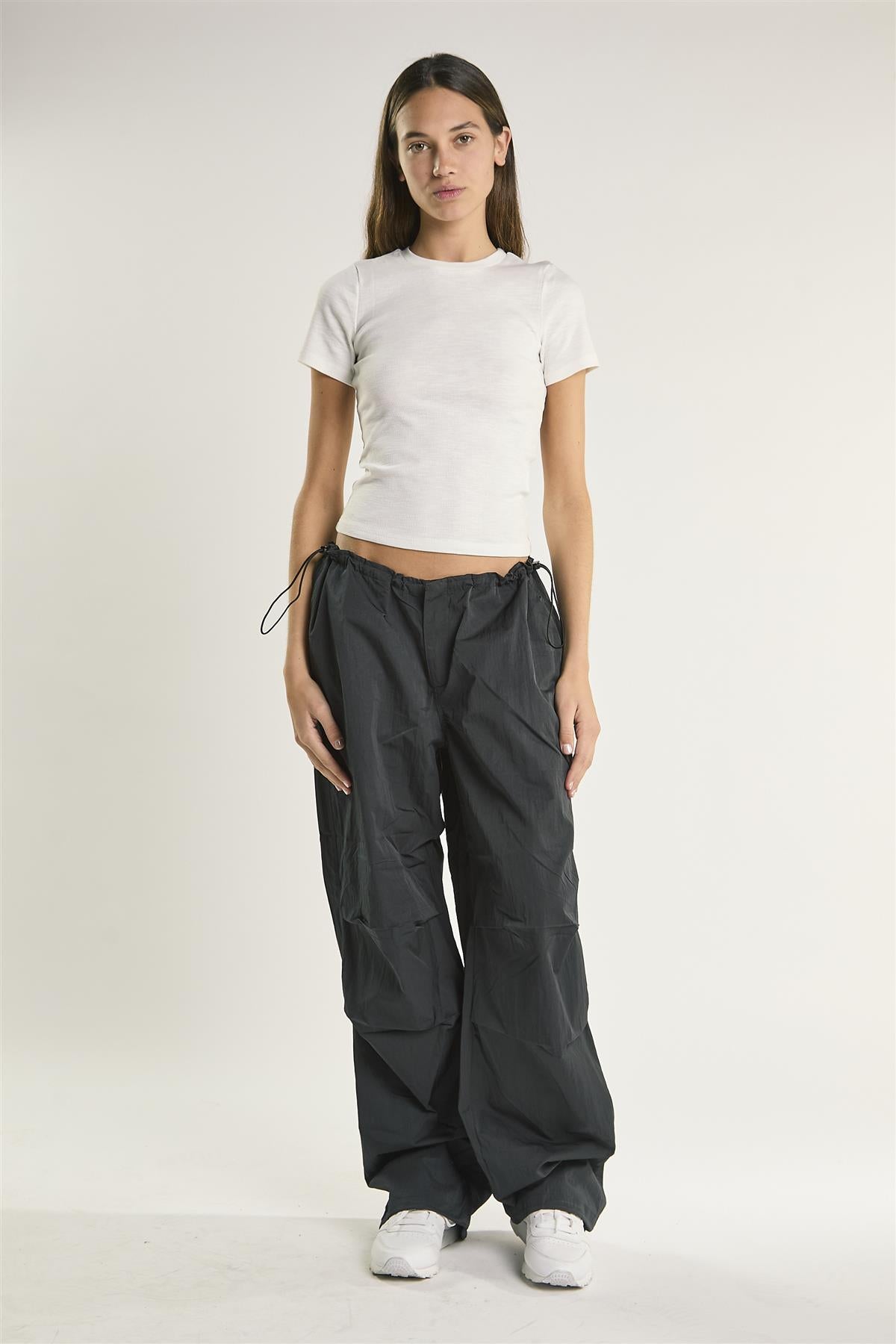 Off-White Fitted-Short-Sleeve Ribbed-Top