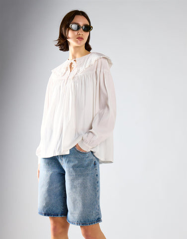 Off White Statement Collar Shirt