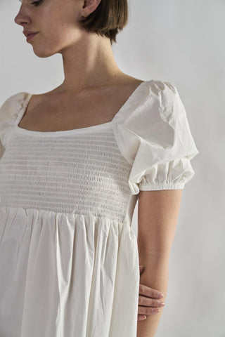 Off-White Square-Neck Mini-Dresses
