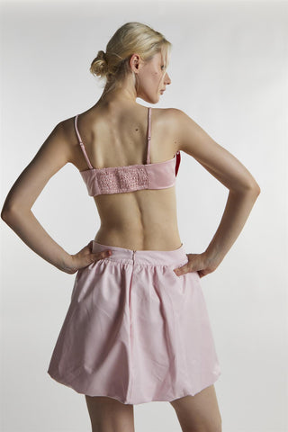Pink-Red Heart Crop-Top
