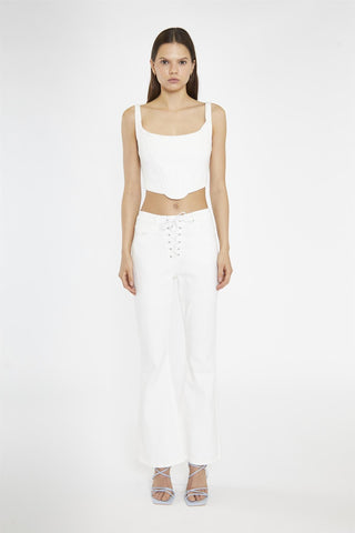 Off-White Denim Corset Top