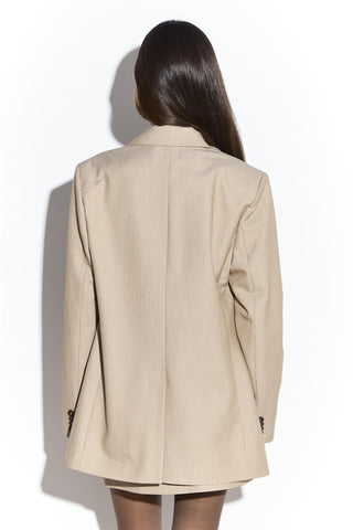 Sand Double Breasted Blazer