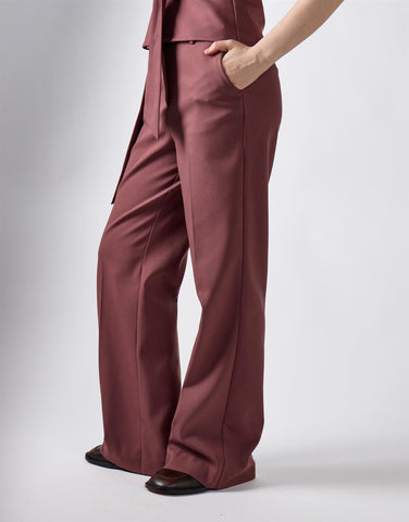 Mauve Flare Suit Trousers