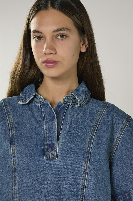 True Blue Denim Mini Dress