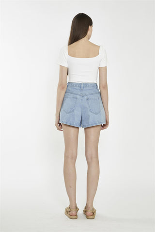 Sweetheart Neck Bodysuit - Off White Rib