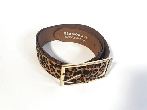 Leopard Buckled Belt