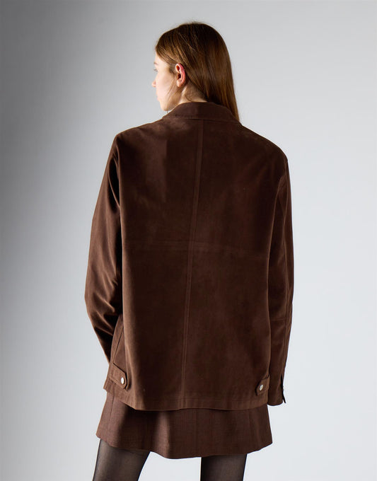 Chocolate Brown Oversized Shacket