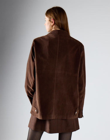 Chocolate Brown Oversized Shacket