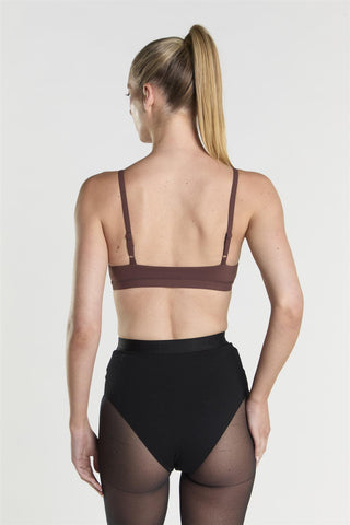 Agon Scoop Neck Bralette - Brown