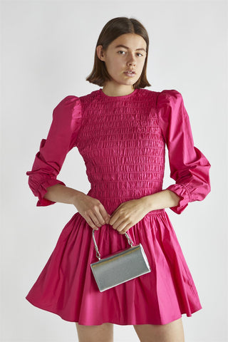 Fuchsia Skater Mini-Dress