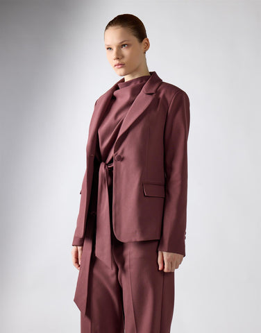 Mauve Tailored Fit Blazer