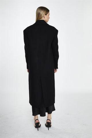 Classic Longline Coat - Black