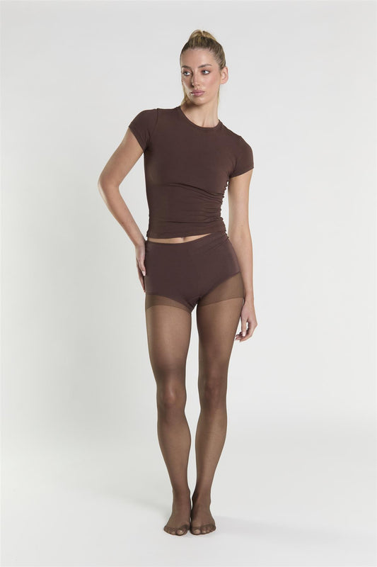 Micro Shorts - Coffee