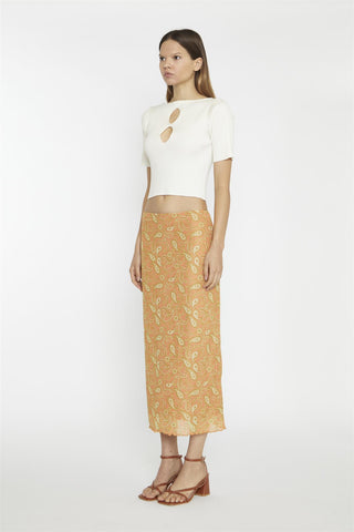 Cut Out Crop Top - Vanilla
