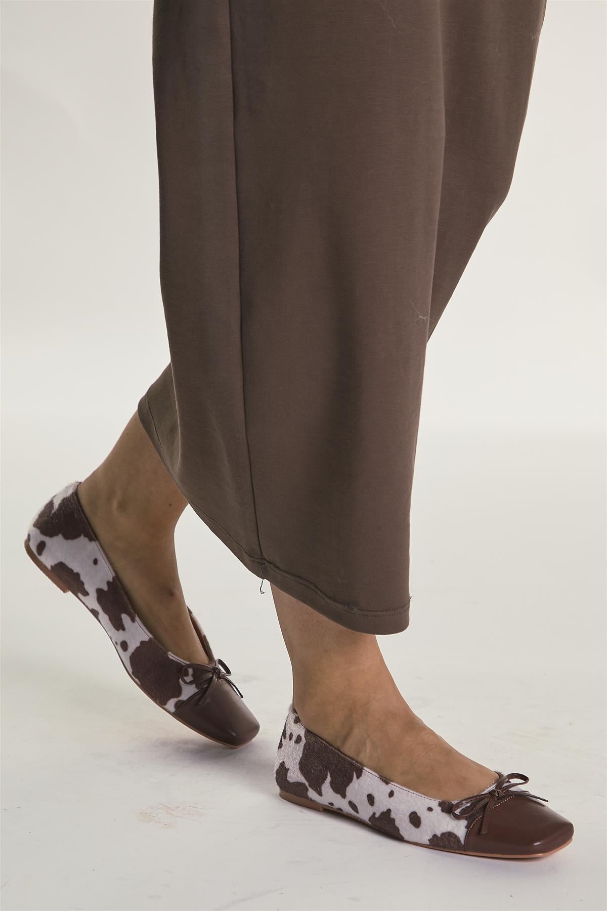 Cow-Print Ballet-Flats