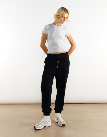 Light Grey Marl Fitness Short Sleeve Top