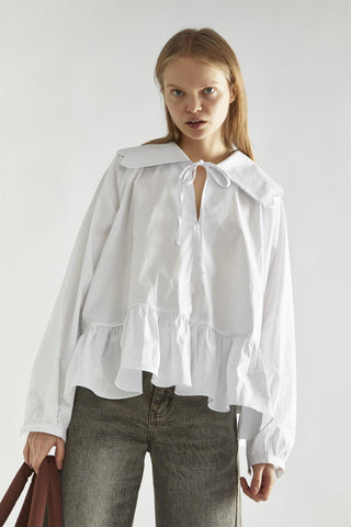 Off-White Oversized-Collar Blouse