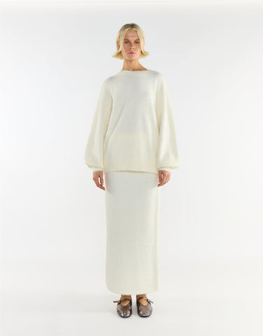 Cream Crew Neck Long Sleeve Cosy Jumper