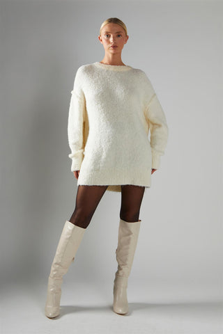 Cream Oversized-Jumper