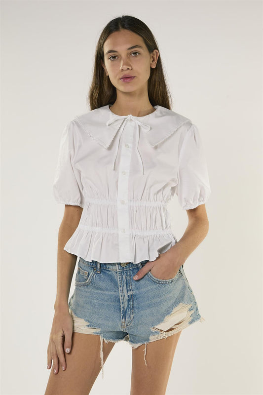 Vintage Blue High Waisted Denim Shorts