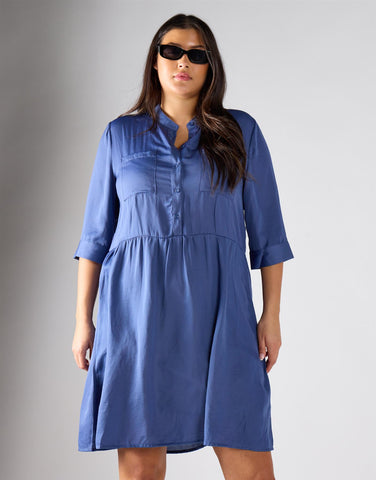Glamorous Curve Blue Mini Dress