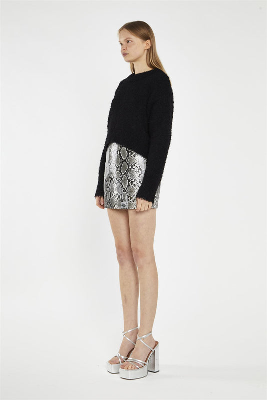 Snake PU Skirt