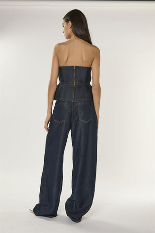 Dark Indigo Barrel Jeans