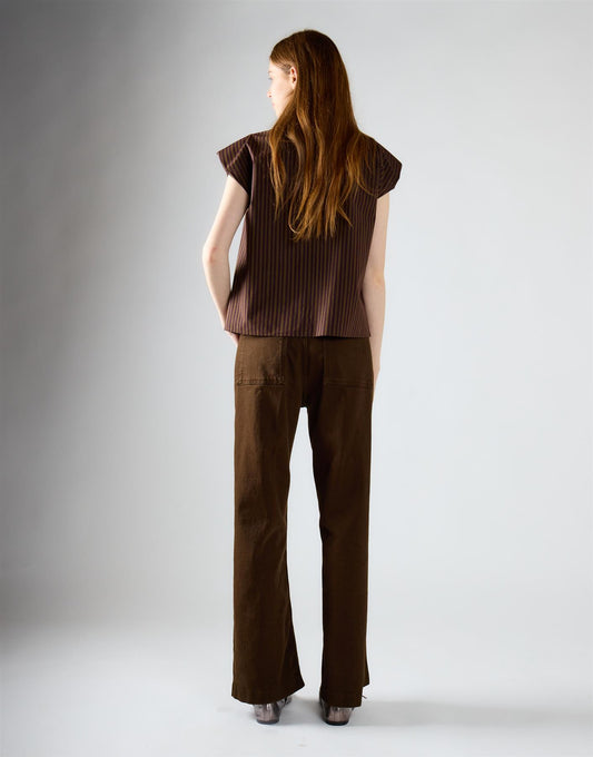 Mid Brown High Waisted Jeans