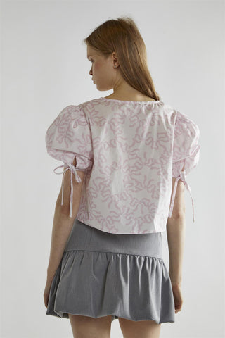Grey Half Tutu Mini-Skirt