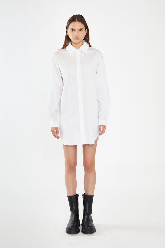 White Shirt Mini-Dress