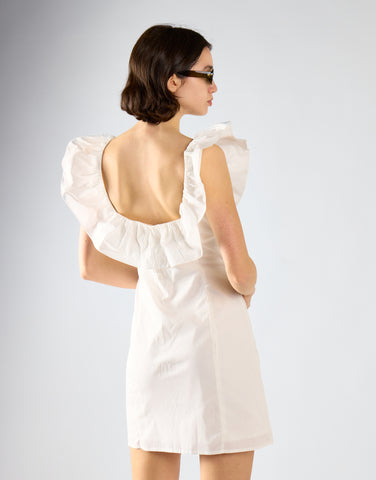 Glamorous Care Ruffle Square Neck Mini Dress