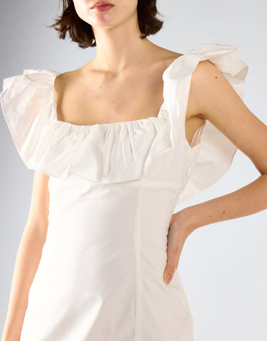 Glamorous Care Ruffle Square Neck Mini Dress