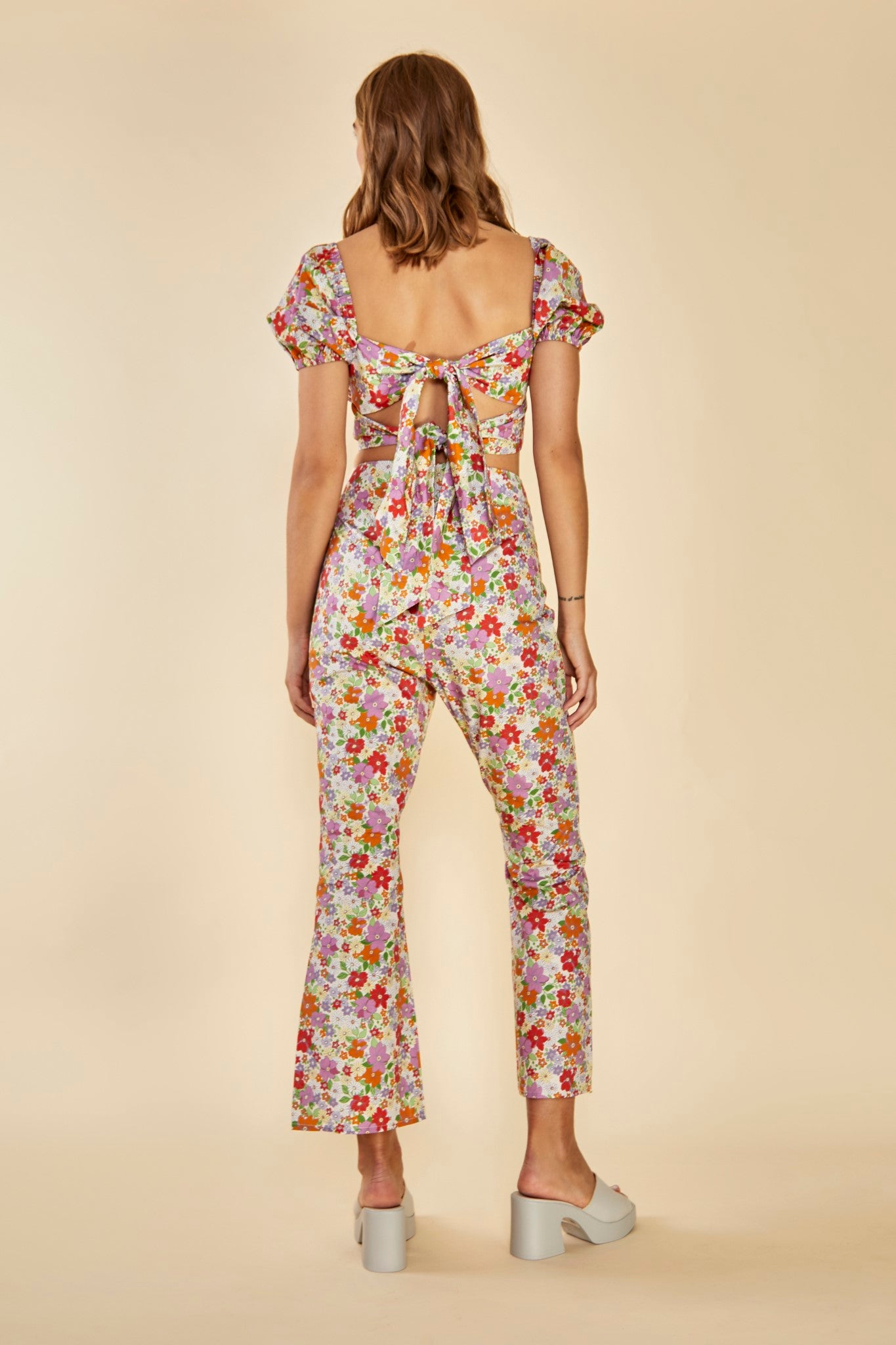 Glamorous Care Cropped Kick Flare Trousers