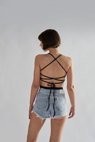 Glamorous Light Antique Wash High Waisted Shorts