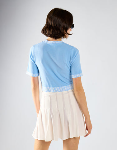 Glamorous Off White Pleated Mini Skirt