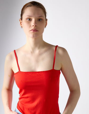 Tomato Sleeveless Tie Back Detail-Bodysuit