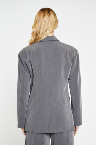 Dark-Grey Tailored Blazer