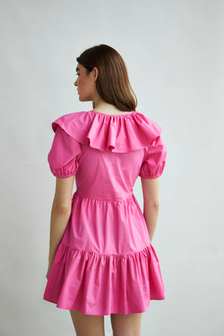 Glamorous Collection Puff Ruffle Mini Dress