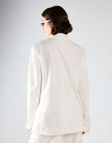 White Oversized-Blazer